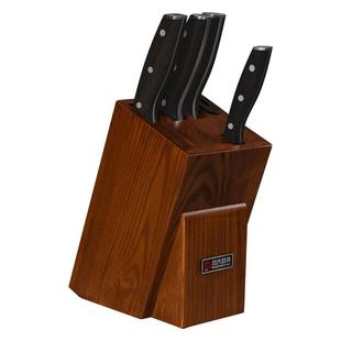 邓家刀套装菜刀家用刀具厨房组合套刀切菜刀全套整木菜板厨师刀架