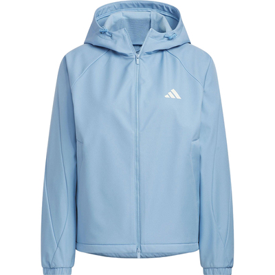Adidas/阿迪达斯正品SOFTSHELL JACKET女士运动连帽外套KC0087