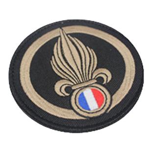 法军法国外籍兵团总章第二伞兵团 战术背包魔术贴 臂章 徽章刺绣