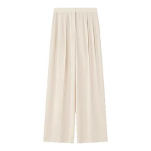 【26MM桑蚕丝】Laurel劳芮新款云纤中腰阔版西裤LWL363K05200