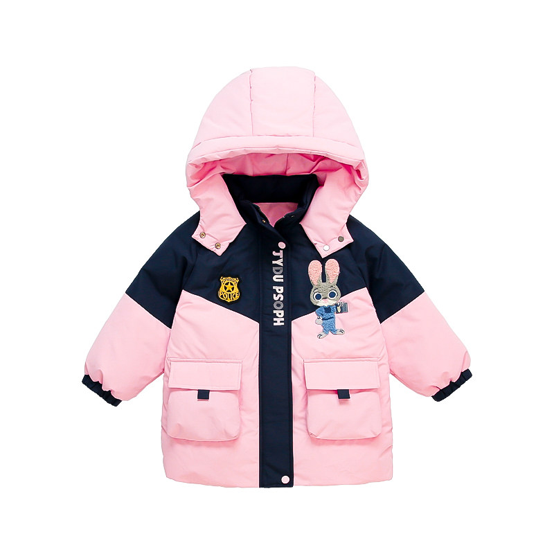 女童白鸭绒羽绒服冬季2026新款