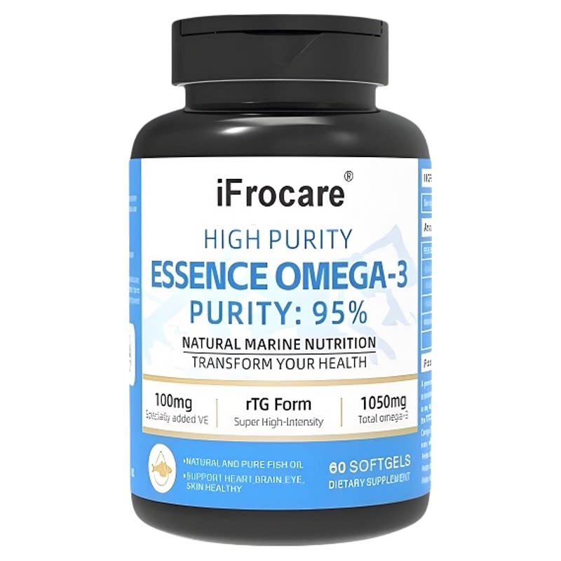 【香港直邮】iFrocare英国进口95纯度鱼油胶囊关爱护心脑血管健康