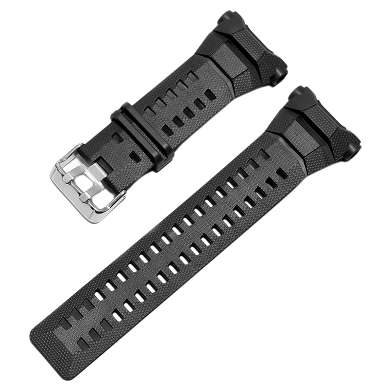 适配卡西欧G-SHOCK智能款GSW-H1000系列户外运动硅胶手表带黑红色
