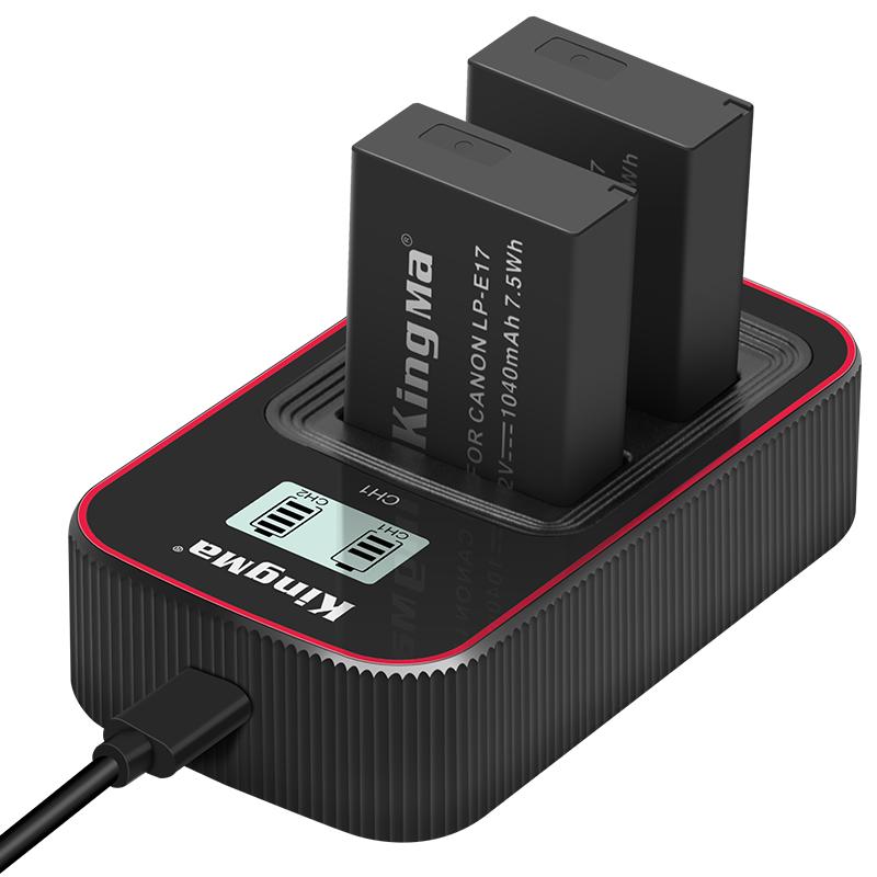 劲码LP-E17电池适用佳能RP M3 M5 M6二代 R8 R50 R10 R100微单760D 750D 800D 850D 77D 200D单反相机充电器
