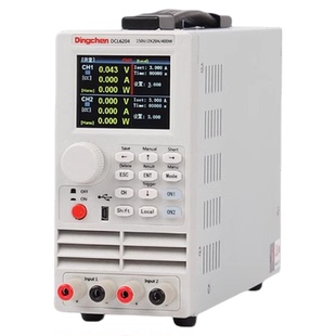 鼎辰DCL6104可编程单双通道直流电子负载400w电池容量仪放电测试