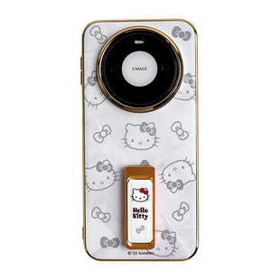 凯蒂猫正版适用华为mate80pro手机壳新款腕带支架Mate80promax高端全包防摔保护套女生80rs非凡大师mete系列