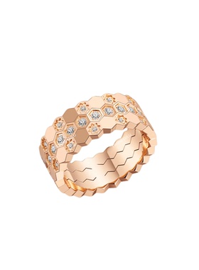 TWINSLULU经典蜂巢多层戒指