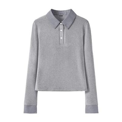 真维斯假两件打底衫2025新款上衣