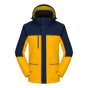 高端户外冲锋衣男女士三合一内胆防风保暖90羽绒服加厚登山服定制