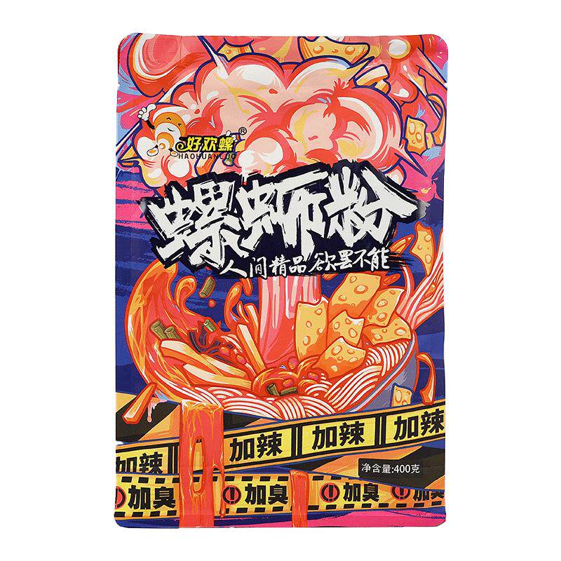 好欢螺螺蛳粉加臭加辣400g*5袋装广西柳州特产米粉夜宵速食螺狮粉