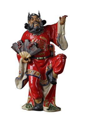 家居客厅新中式风钟馗石湾陶瓷