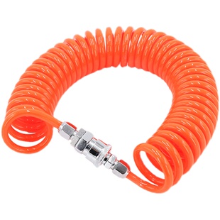 气动PU弹簧管8X5mm气管空压机气泵吹尘枪螺旋伸缩软管木工伸缩管