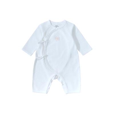 【孩子王门店同款】初衣萌和蛤襟蛤新生儿哈衣7A级抑菌四季连体衣