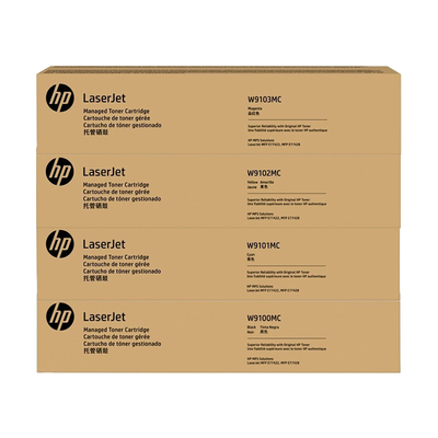 原装hp惠普W9100MC黑色硒鼓MFP E77422dn E77428dn彩色复印机粉盒