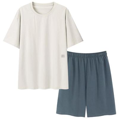 莫代尔男士睡衣夏款短袖