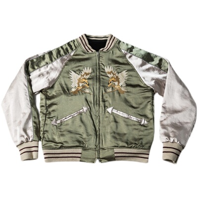 横须贺日系复古外套春秋短款刺绣