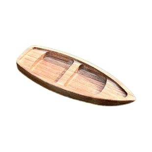 渔船玩具小木船可下水家居装饰复古模型摆件乌篷船漂浮鱼缸造景