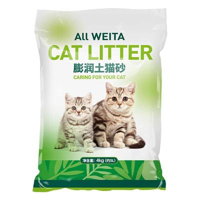 小伙伴膨润土猫砂4kg结团吸臭