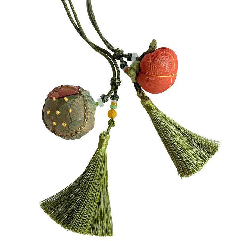 中国美术学院文创柿柿如意好运香囊香包国风香云纱包挂件车载礼物