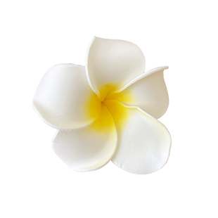 傣族发饰鸡蛋花头饰发夹边夹小夹子度假海边花朵发卡小花刘海夹女