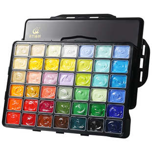 青竹丙烯颜料美术生专用50ml42色80ml24色套装耐晒不掉色防水24色30ml盒装彩绘彩头校考集训丙烯画工具一整套