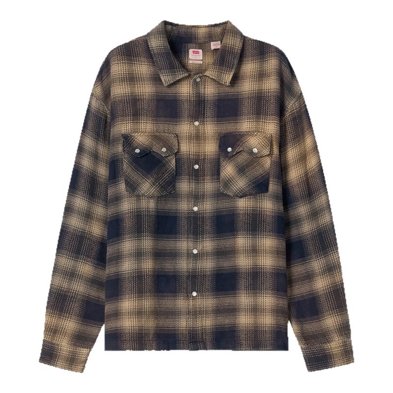 【SHAI同款】Levi's李维斯26年秋季新款男士复古毛呢衬衫0085P