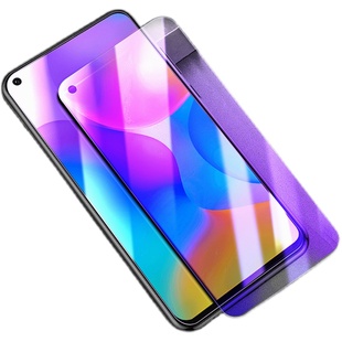 闪魔 适用于华为荣耀play3钢化膜play4tpro抗蓝光荣耀paly4t pro防爆防指纹play 3高清手机玻璃贴膜por