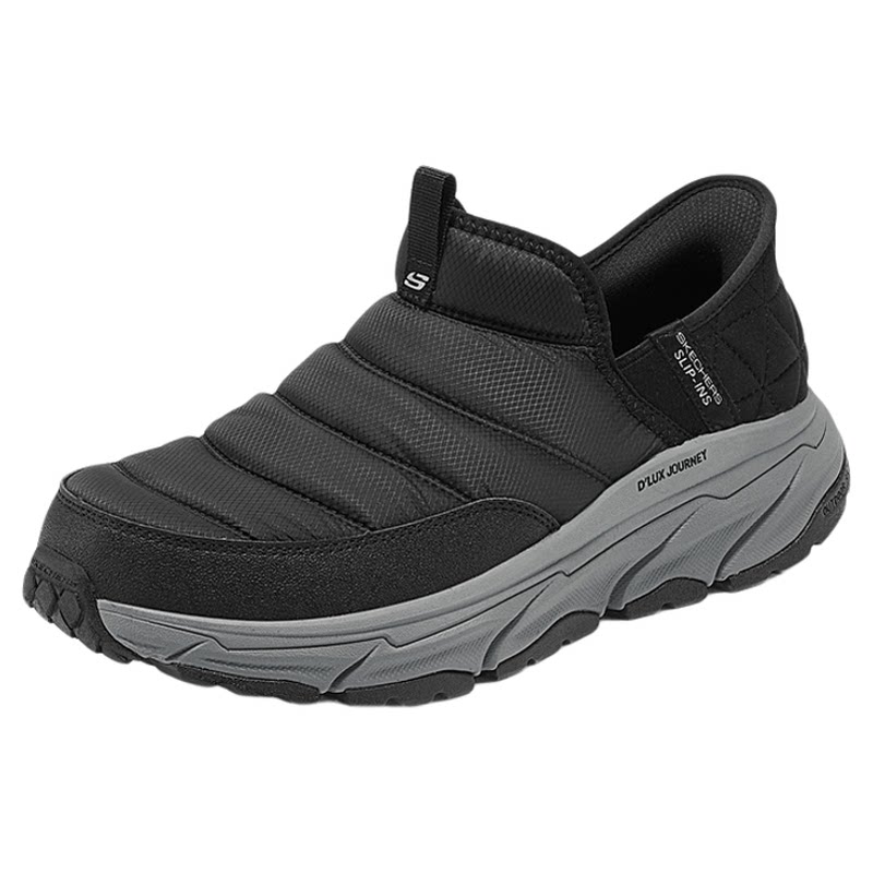 闪穿鞋Skechers斯凯奇Slip ins系列秋男一脚蹬保暖棉鞋户外鞋秋靴