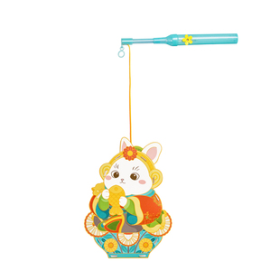 宫廷宝贝故宫文创DIY兔儿爷小灯笼挂饰儿童手提阳台出街元宵节