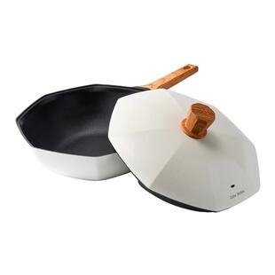 卡特马克八角锅不粘锅官方旗舰店家用电磁炉燃气灶专用平底炒菜锅