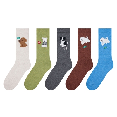 羊毛保暖堆堆袜可爱上森派系