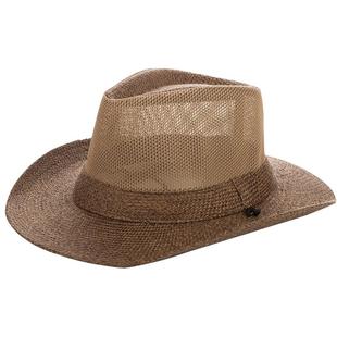 草帽男士草编钓鱼防晒帽子爸爸遮阳帽夏季户外透气太阳帽夏天凉帽