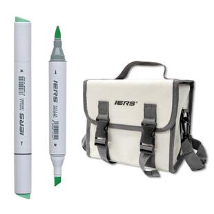 IERS艾尔斯双头酒精性软头马克笔106BR300色专业套装学生艺考儿童美术生画室动漫服装手绘设计绘图肤色马克笔