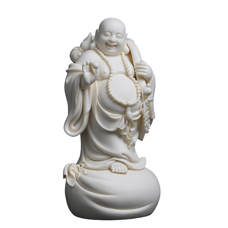 戴玉堂陶瓷林建胜《立布袋如意宝珠弥勒》非遗收藏高端艺术品摆件