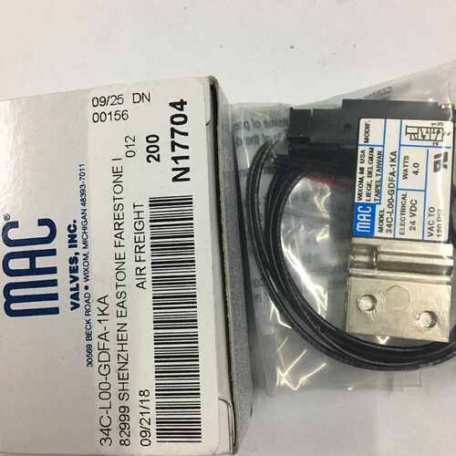 议价MAC高频电磁阀34C-L00-GDFA/GDNA-1KA/1BA原装DC24V/12V秒发