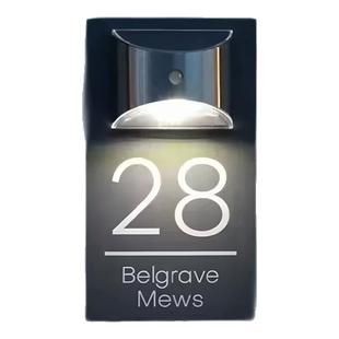 户外太阳能防水门牌壁灯别墅庭院大门柱子灯感应墙壁灯刻字壁灯