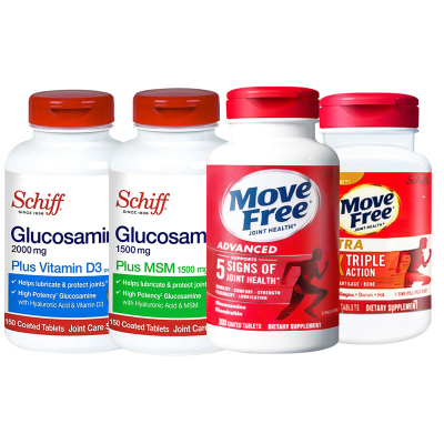 SchiffMSM氨糖维骨力红蓝白绿