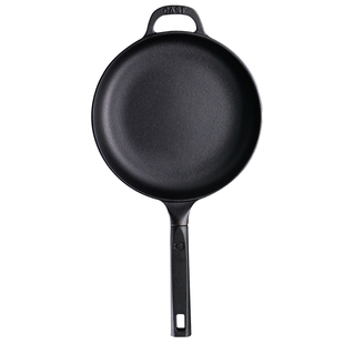 欧标聚油煎锅 微瑕出口级 超厚铸铁锅平底锅无涂层不粘燃气灶家用