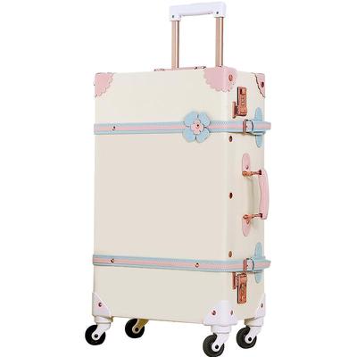 复古学生20寸万向轮拉杆箱