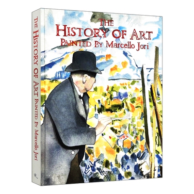 手绘艺术历史 英文原版 The History of Art 艺术漫画家Marcello Jori 古希腊文艺复兴达芬奇 精装 英文版 进口英语原版书籍