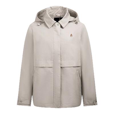 暇步士女装可拆卸帽夹克外套春季