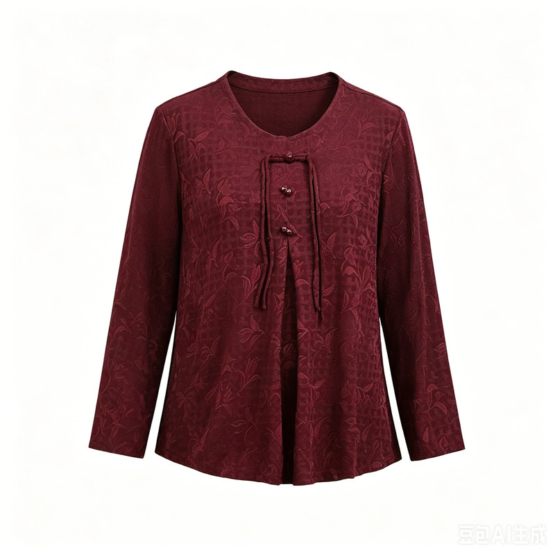 胖妈妈装春秋款长袖女新款T恤女