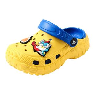 匹克儿童洞洞鞋男童户外包头拖鞋新款2026小孩外穿防滑轻便沙滩鞋