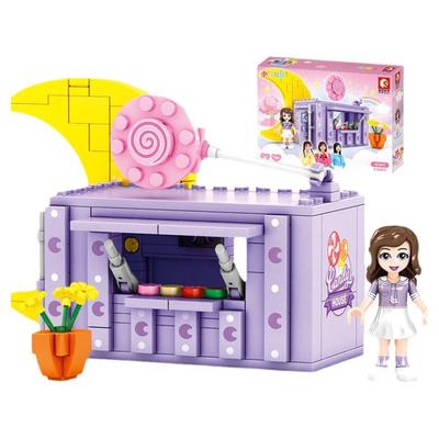 森宝积木女孩子系列小伶玩具城市街景儿童益智拼装女生礼物6岁上