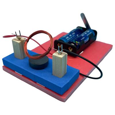 diy简易直流电动机实验教学模型