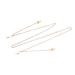 张云雷小辫儿二爷同款日本眼镜链条挂脖小星球太阳眼睛链墨镜链子