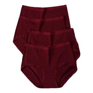 真维斯酒红色女士内裤女款2026本命年属马新年莫代尔抗菌三角裤衩