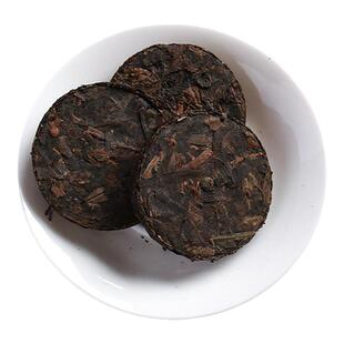 羊楼洞青砖茶盒装小圆饼8g*15片独立小袋装砖茶黑茶湖北赤壁特产