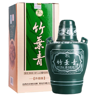 山西汾酒杏花村 38度竹叶青酒升级版坛竹475mL*1瓶 盒装露酒
