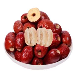 新疆无核红枣大枣煲粥打豆浆奶枣零食去核若羌灰枣空心枣阿胶糕枣